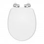 Nuie Classique Soft Close Wooden Toilet Seat - Gloss White