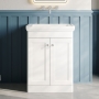 Classique 600mm 2-Door Floor Standing Vanity Unit with Fireclay Basin