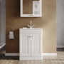 Classique 600mm 2-Door Floor Standing Vanity Unit with Stone Basin