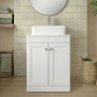 Classique 600mm 2-Door Floor Standing Vanity Unit with Countertop