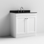 Classique 800mm 2-Door Floor Standing Vanity Unit with Marble Top Basin