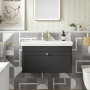 Classique 800mm 1-Drawer Wall Hung Vanity Unit with Fireclay Basin