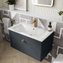 Classique 800mm 1-Drawer Wall Hung Vanity Unit with Stone Basin