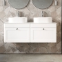 Classique 1200mm 2-Drawer Wall Hung Vanity Unit with Countertop
