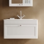 Classique 800mm 1-Drawer Wall Hung Vanity Unit with Stone Basin
