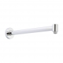 Nuie Contemporary Wall Mounted Shower Arm 328mm Length - Chrome