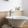 Nuie Vessel Sit-On Countertop Basin 460mm Diameter - 1 Tap Hole