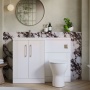 Deco 1100mm Combination Vanity Basin and Toilet Unit