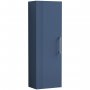 Nuie Deco Wall Hung 1-Door Tall Unit 400mm Wide - Satin Blue