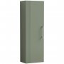 Nuie Deco Wall Hung 1-Door Tall Unit 400mm Wide - Satin Reed Green