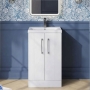 Deco 500mm 2-Door Floor Standing Vanity Unit
