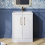 Deco 600mm 2-Door Floor Standing Vanity Unit