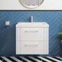 Deco 600mm 2-Drawer Wall Hung Vanity Unit