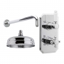 Nuie Edwardian Dual Concealed Mixer Shower with Fixed Head