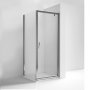 Nuie Ella Pivot Shower Enclosure 900mm x 700mm Excluding Tray - 5mm Glass