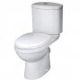Nuie Ivo Close Coupled Toilet with Push Button Cistern - Soft Close Seat