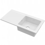 Nuie Inset Fireclay Kitchen Sink 1.0 Bowl 1010mm L x 525mm W - White