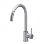 Nuie Lachen Mono Kitchen Sink Mixer Tap Single Lever Handle - Brushed Nickel