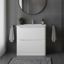 Lunar 800mm 2-Drawer Floor Standing Vanity Unit