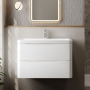Lunar 800mm 2-Drawer Wall Hung Vanity Unit