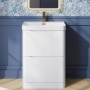 Lunar 600mm 2-Drawer Floor Standing Vanity Unit