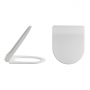 Nuie Luxury Thermoplastic Toilet Seat with Soft Close Hinge - White