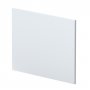 Nuie Blocks Square Shower Bath End Panel 540mm H x 680mm W - Satin White