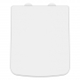Nuie Luxury Square Toilet Seat with Soft Close Quick Release Hinges - White