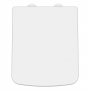 Nuie Luxury Square Toilet Seat with Soft Close Quick Release Hinges - White