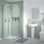 Nuie Pacific Corner Entry Shower Enclosure 760mm x 760mm - 6mm Glass
