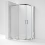 Nuie Pacific Offset Quadrant Shower Enclosure 900mm x 760mm with Tray RH - 6mm Glass