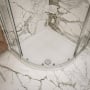 Nuie Pearlstone Quadrant Shower Tray 700mm x 700mm - White