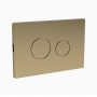 Nuie Pneumatic Dual Flush Plate - Brushed Brass