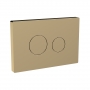 Nuie Pneumatic Dual Flush Plate - Brushed Brass