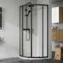 Rene Matt Black Quadrant Shower Enclosure - 6mm Glass