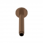 Nuie Round Ceiling-Mounted Shower Arm 160mm Length - Brushed Bronze