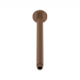Nuie Round Ceiling Mounted Shower Arm 300mm Length - Brushed Bronze
