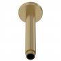 Nuie Round Ceiling Mounted Shower Arm 160mm Length - Brushed Brass