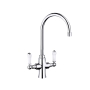 Nuie Sarani Kitchen Sink Mixer Tap Dual Handle - Chrome