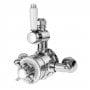 Nuie Selby Thermostatic Exposed Shower Valve Dual Handle - Chrome