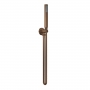 Nuie Round Pencil Shower Handset with Hose and Bracket - Brushed Bronze