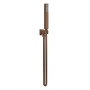 Nuie Square Pencil Shower Handset with Hose and Bracket - Brushed Bronze