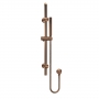 Nuie Round Slider Rail Shower Kit with Outlet Elbow - Brushed Bronze