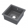 Nuie Undermount Fireclay Kitchen Sink 1.0 Bowl with Overflow 457mm L x 457mm W - Soft Black