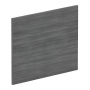Nuie Square Shower Bath End Panel 520mm H x 680mm W - Anthracite Woodgrain