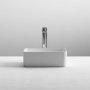 Nuie Vessels Rectangular Sit-On Countertop Basin 365mm Wide - 0 Tap Hole