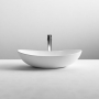 Nuie Vessel Oval Sit-On Countertop Basin 615mm Wide - Matt White