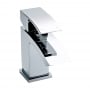 Nuie Vibe Mini Mono Basin Mixer Tap with Push Button Waste - Chrome