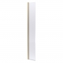Nuie Wet Room Concealed Hinged Flipper Panel 1850mm High x 300mm Wide 8mm Glass - Brushed Brass