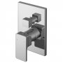Nuie Windon Manual Concealed Shower Valve with Diverter Single Handle - Chrome